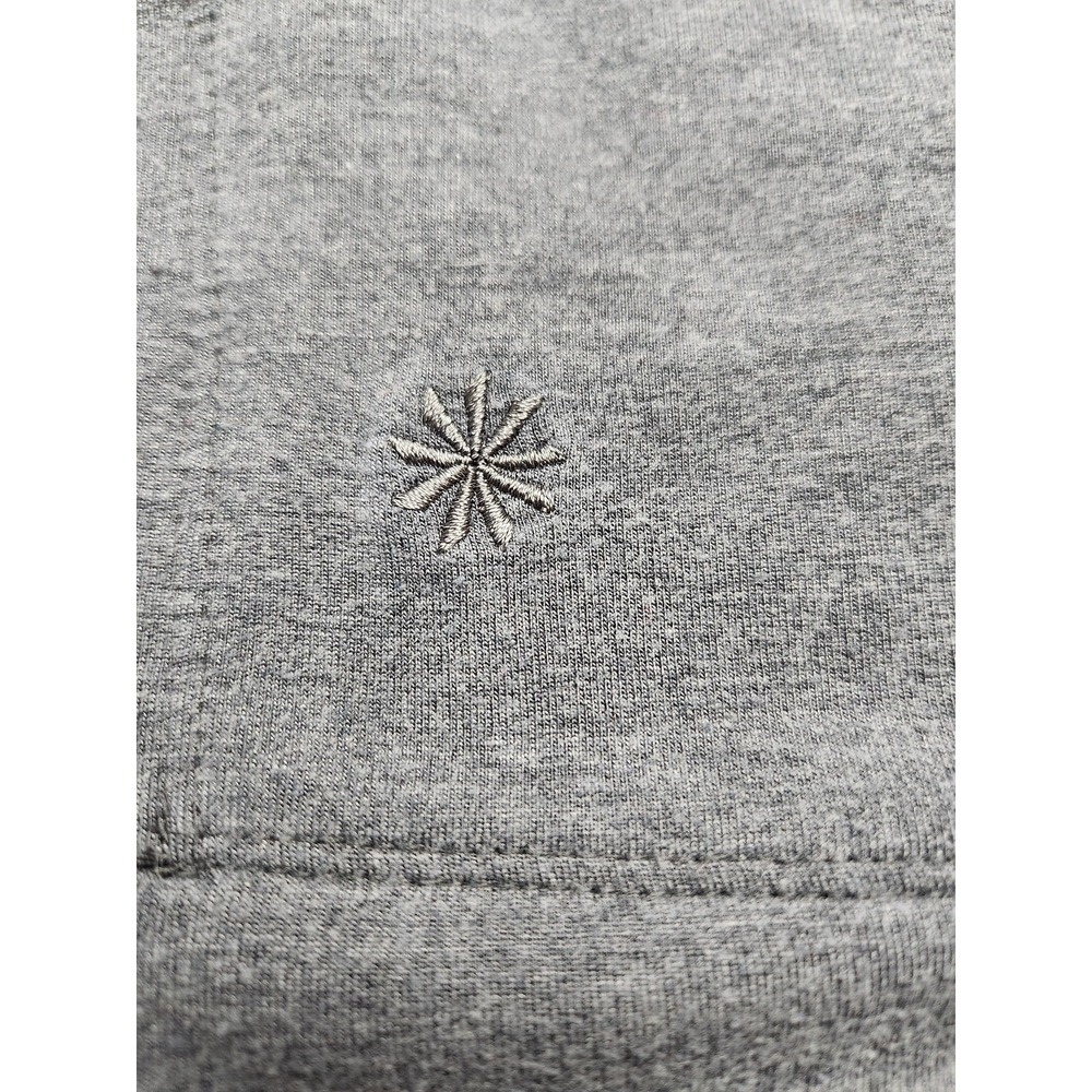 Athleta Sweatshirt Tunic Womens M Gray Raglan Long Sleeve Thumbholes Fleece - Picture 11 of 14